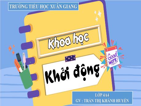 Bài giảng Khoa học Lớp 4 (Kết nối tri thức) - Bài 10: Âm thanh và sự truyền âm thanh - Năm học 2023-2024 - Trần Thị Khánh Huyền