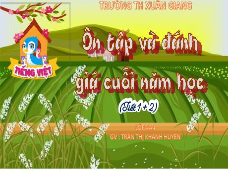 Bài giảng Tiếng Việt Lớp 4 - Ôn tập và đánh giá cuối năm học - Năm học 2023-2024 - Trần Thị Khánh Huyền