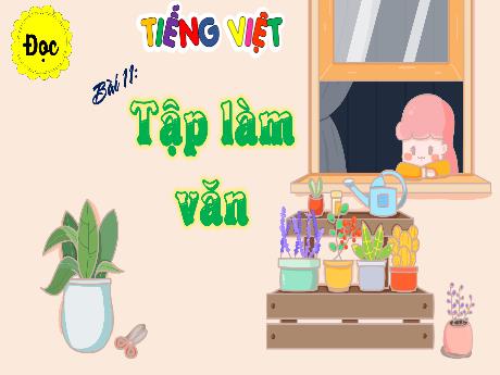 Bài giảng Tiếng Việt Lớp 4 Sách Kết nối tri thức (Đọc) - Bài 11: Tập làm văn - Năm học 2023-2024 - Hoàng Thị Thủy