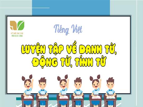 Bài giảng Tiếng Việt Lớp 4 Sách Kết nối tri thức (Luyện từ và câu) - Luyện tập về danh từ, động từ, tính từ - Năm học 2023-2024 - Nguyễn Thị Hằng