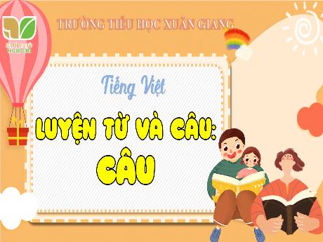 Bài giảng Tiếng Việt Lớp 4 Sách Kết nối tri thức (Luyện từ và câu) - Câu - Năm học 2023-2024 - Trần Thị Khánh Huyền
