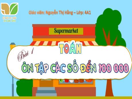 Bài giảng Toán Lớp 4 (Kết nối tri thức) - Bài 1: Ôn tập các số đến 100 000 (Tiết 1) - Năm học 2023-2024 - Nguyễn Thị Hằng