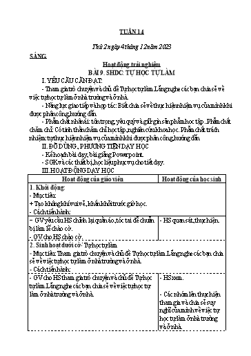 Kế hoạch bài dạy các môn Lớp 4 - Tuần 14 - Năm học 2023-2024 - Nguyễn Thị Hằng