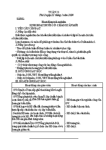 Kế hoạch bài dạy các môn Lớp 4 - Tuần 21 - Năm học 2023-2024 - Hoàng Thị Thủy