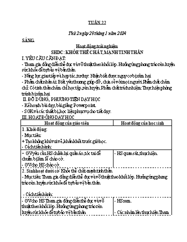 Kế hoạch bài dạy các môn Lớp 4 - Tuần 22 - Năm học 2023-2024 - Nguyễn Thị Hằng