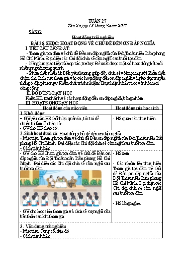 Kế hoạch bài dạy các môn Lớp 4 - Tuần 27 - Năm học 2023-2024 - Nguyễn Thị Hằng