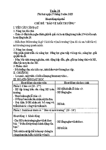 Kế hoạch bài dạy các môn Lớp 4 - Tuần 28 - Năm học 2022-2023 - Đặng Thị Xuân