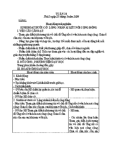 Kế hoạch bài dạy các môn Lớp 4 - Tuần 28 - Năm học 2023-2024 - Hoàng Thị Thủy