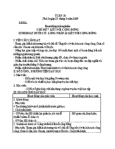 Kế hoạch bài dạy các môn Lớp 4 - Tuần 28 - Năm học 2023-2024 - Nguyễn Thị Hằng