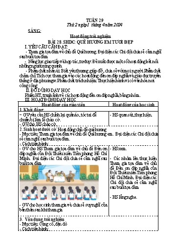 Kế hoạch bài dạy các môn Lớp 4 - Tuần 29 - Năm học 2023-2024 - Hoàng Thị Thủy