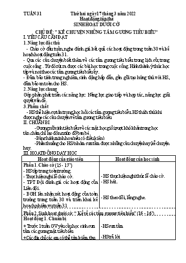 Kế hoạch bài dạy các môn Lớp 4 - Tuần 31 - Năm học 2022-2023 - Lê Thị Hằng Khánh