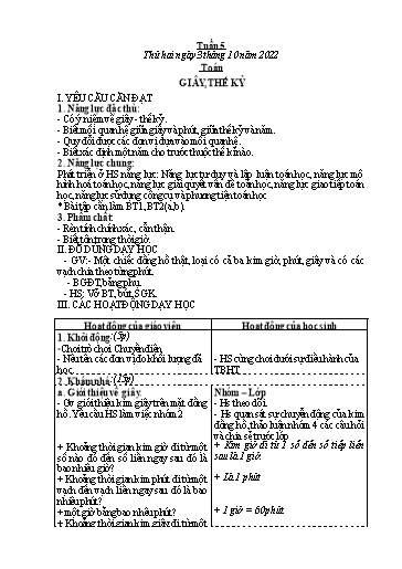 Kế hoạch bài dạy các môn Lớp 4 - Tuần 5 - Năm học 2022-2023 - Đặng Thị Xuân