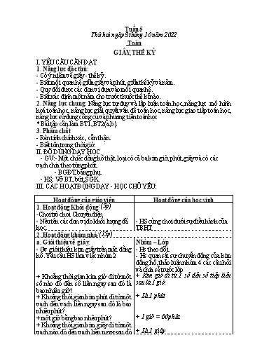 Kế hoạch bài dạy các môn Lớp 4 - Tuần 5 - Năm học 2022-2023 - Lê Thị Hồng Hạnh