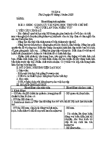 Kế hoạch bài dạy các môn Lớp 4 - Tuần 6 - Năm học 2023-2024 - Hoàng Thị Thủy
