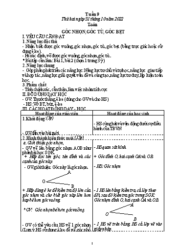 Kế hoạch bài dạy các môn Lớp 4 - Tuần 9 - Năm học 2022-2023 - Lê Thị Hồng Hạnh